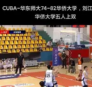 开云体育电脑版-晒华侨大学球员刘唯一拉回三分，配文以牙还牙闪电穿梭！
